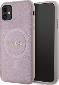 Guess Guess GUHMN61PSAHMCP iPhone 11 / Xr 6.1" różowy/pink hardcase Saffiano MagSafe 1