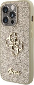 Guess GUHCP15LHG4SGD iPhone 15 Pro 6.1" złoty/gold hardcase Glitter Script Big 4G 2