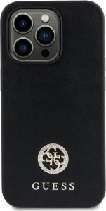 Guess Guess GUHCP15MPS4DGPK iPhone 15 Plus 6.7" czarny/black hardcase Strass Metal Logo 1