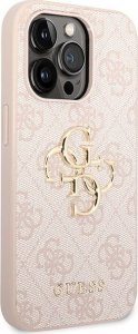 Guess GUHCP15X4GMGPI iPhone 15 Pro Max 6.7" różowy/pink hardcase 4G Big Metal Logo 4