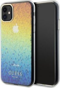 Guess Guess GUHCN61HDECMI iPhone 11 / Xr 6.1" wielokolorowy hardcase IML Faceted Mirror Disco Iridescent 1