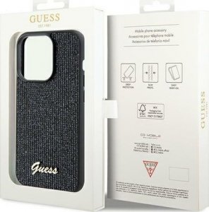 Guess Guess GUHCP13LPMSDGSK iPhone 13 Pro / 13 6.1" czarny/black hardcase Disco Metal Script 8