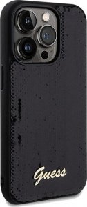 Guess Guess GUHCP14LPSFDGSK iPhone 14 Pro 6.1 czarny/black hardcase Sequin Script Metal 4