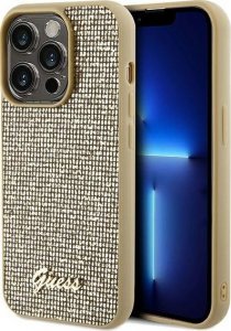 Guess Guess GUHCP14XPMSDGSD iPhone 14 Pro Max 6.7" złoty/gold hardcase Disco Metal Script 1