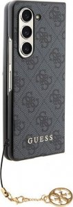 Guess GUHCZFD5GF4GGR F946 Z Fold5 szary/grey hardcase 4G Charms Collection 5