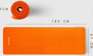 Fizyo ZESTAW MATA DO JOGI KARIMATA DO ĆWICZEŃ GIMNASTYCZNA KOMFORTOWA 2 szt. 10