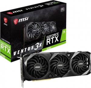 Karta graficzna MSI Zestaw karta graficzna MSI GeForce RTX 3090 VENTUS 3X 24G OC 24GB + słuchaki, plecak, pluszowy smok i RGB LED 1