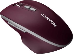 Mysz Canyon CANYON MW-21, 2.4 GHz Wireless mouse ,with 7 buttons, DPI 800/1200/1600, Battery: AAA*2pcs,Burgundy Red,72*117*41mm, 0.075kg 3