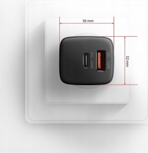 Ładowarka Axagon Ładowarka sieciowa ACU-PQ20 20W, QC3.0/AFC/FCP + PD Czarna 4