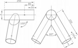 Huśtawka KBT Łącznik do huśtawki okrągły 100/80 na plac zabaw turkusowy 4