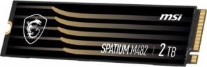 Dysk SSD MSI Spatium M482 2TB M.2 2280 PCI-E x4 Gen4 NVMe (S78-440Q730-P83) 1