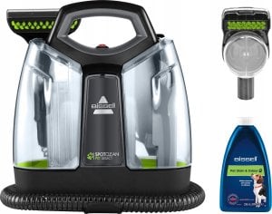 Odkurzacz piorący Bissell Bissell SpotClean Pet Select Cleaner 37288 Corded operating Handheld 330 W - V Juodas/Titanium/Lime Garantija 24 mėn. 1