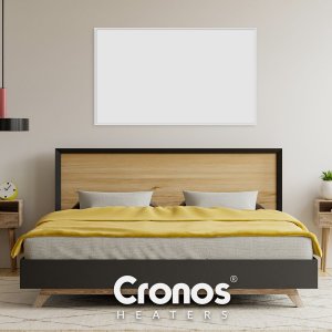 Grzejnik Cronos Zestaw Panel grzewczy IR CRONOS Carbon P800 White + Zestaw sufitowy 3