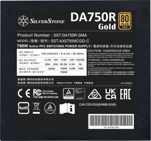 Zasilacz SilverStone DA750R Gold 750W (SST-DA750R-GMA) 3
