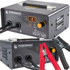 Powermat Prostownik AKUMULATOROWY Inwertorowy z Rozruchem 180A 12/24 V Ładowarka 30A 1