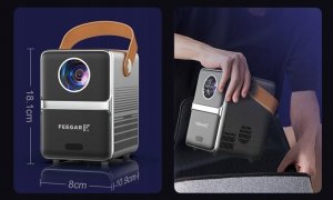 Projektor Feegar RZUTNIK Mini PROJEKTOR LED PRZENOŚNY Feegar SHOW WiFi 5G Bluetooth USB HDMI 16