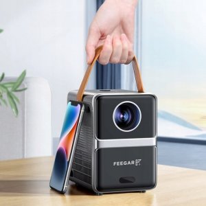 Projektor Feegar RZUTNIK Mini PROJEKTOR LED PRZENOŚNY Feegar SHOW WiFi 5G Bluetooth USB HDMI 3