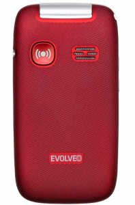 Telefon komórkowy Evolveo EVOLVEO EasyPhone FS, vyklápěcí mobilní telefon 2.8" pro seniory s nabíjecím stojánkem (červená barva) 4