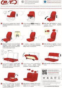 Pok-ter Pokrowce samochodowe uniwersalne Tuning Due (szare) 8