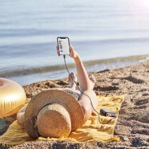 Powerbank Aiko Duży powerbank solarny 30000mAh USB-C panel solarn 6