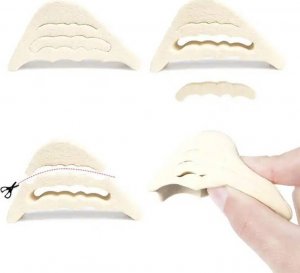 Aptel Piankowe WYPEŁNIACZE do Butów na Obcasie Szpilek 1,6cm 1 para kremowe DA53A 3