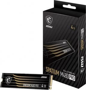 Dysk SSD MSI Spatium M480 Pro 4TB M.2 2280 PCI-E x4 Gen4 NVMe (S78-440R050-P83) 5