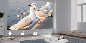 Projektor DRMZ PROJEKTOR RZUTNIK FULL HD 4K 10000LM ANDROID WIFI BLUETOOTH KONTRAST 3000:1 7