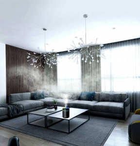 Dyfuzor zapachowy DRMZ NAWILŻACZ POWIETRZA DYFUZOR ZAPACHOWY LAMPKA LED RGB AROMATERAPIA 4X FILTR 9