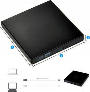 Napęd Dream NAPĘD CD-R/DVD-ROM/RW ZEWNĘTRZNY USB 3.0 NAGRYWARKA CD PRZENOŚNY ODTWARZACZ 8