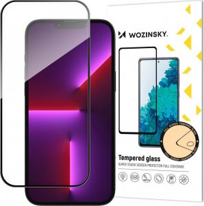 Wozinsky Wytrzymałe szkło hartowane Wozinsky Full Glue na cały ekran z ramką do iPhone 15 - czarne 1
