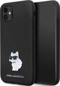 Karl Lagerfeld Karl Lagerfeld KLHCN61SMHCNPK iPhone 11 / Xr 6.1" czarny/black hardcase Silicone C Metal Pin 1