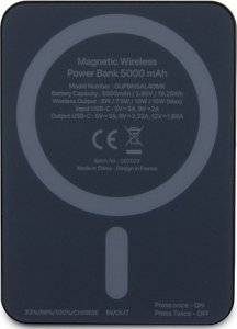 Powerbank Karl Lagerfeld Karl Lagerfeld Powerbank indukcyjny KLPBM5KIOTTGK 5000mAh czarny/black NFT Outline Ikonik MagSafe 3