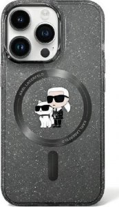 Karl Lagerfeld Karl Lagerfeld KLHMN61HGKCNOK iPhone 11 / Xr 6.1" czarny/black hardcase Karl&Choupette Glitter MagSafe 1