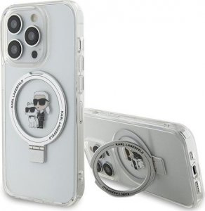 Karl Lagerfeld Karl Lagerfeld KLHMP14LHMRSKCH iPhone 14 Pro 6.1" bialy/white hardcase Ring Stand Karl&Choupettte MagSafe 1