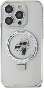 Karl Lagerfeld Karl Lagerfeld KLHMN61HMRSKCH iPhone 11 / Xr 6.1" bialy/white hardcase Ring Stand Karl&Choupettte MagSafe 1