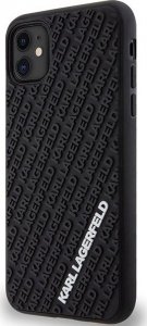 Karl Lagerfeld Karl Lagerfeld KLHCN613DMKRLK iPhone 11 / Xr 6.1" czarny/black hardcase 3D Rubber Multi Logo 2
