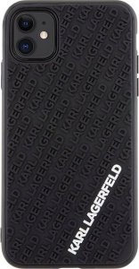 Karl Lagerfeld Karl Lagerfeld KLHCN613DMKRLK iPhone 11 / Xr 6.1" czarny/black hardcase 3D Rubber Multi Logo 3