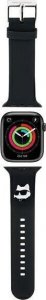 Karl Lagerfeld Karl Lagerfeld Pasek KLAWMSLCNK Apple Watch 38/40/41mm czarny/black strap 3D Rubber Choupette Heads 1