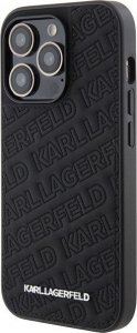 Karl Lagerfeld KLHCP15LPQKPMK iPhone 15 Pro 6.1 black/black hardcase Quilted K Pattern 2