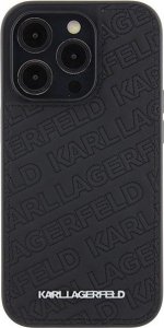 Karl Lagerfeld KLHCP15LPQKPMK iPhone 15 Pro 6.1 black/black hardcase Quilted K Pattern 3