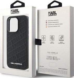 Karl Lagerfeld KLHCP15LPQKPMK iPhone 15 Pro 6.1 black/black hardcase Quilted K Pattern 8