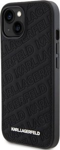 Karl Lagerfeld KLHCP15SPQKPMK iPhone 15 6.1" czarny/black hardcase Quilted K Pattern 2