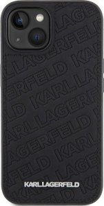 Karl Lagerfeld KLHCP15SPQKPMK iPhone 15 6.1" czarny/black hardcase Quilted K Pattern 3