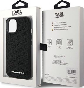 Karl Lagerfeld KLHCP15SPQKPMK iPhone 15 6.1" czarny/black hardcase Quilted K Pattern 8