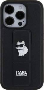 Karl Lagerfeld Karl Lagerfeld KLHCN61GSACHPK iPhone 11 / Xr 6.1" czarny/black hardcase Gripstand Saffiano Choupette Pins 1