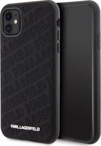 Karl Lagerfeld Karl Lagerfeld KLHCN61PQKPMK iPhone 11 / Xr 6.1" czarny/black hardcase Quilted K Pattern 1
