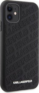 Karl Lagerfeld Karl Lagerfeld KLHCN61PQKPMK iPhone 11 / Xr 6.1" czarny/black hardcase Quilted K Pattern 4