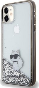 Karl Lagerfeld Karl Lagerfeld KLHCN61LKCNSK iPhone 11 / Xr 6.1" transparent hardcase Liquid Glitter Choupette 2