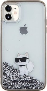 Karl Lagerfeld Karl Lagerfeld KLHCN61LKCNSK iPhone 11 / Xr 6.1" transparent hardcase Liquid Glitter Choupette 3