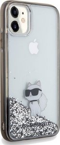 Karl Lagerfeld Karl Lagerfeld KLHCN61LKCNSK iPhone 11 / Xr 6.1" transparent hardcase Liquid Glitter Choupette 4
